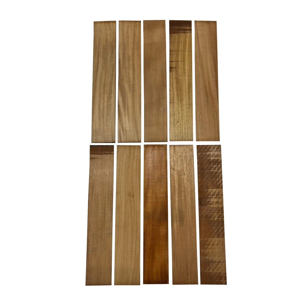 Pack Of 10 Pieces, Mahogany Cutoff Boards (Thin Stock Lumber)-22" X 4" X 1/8" To 1/2" - Image 6