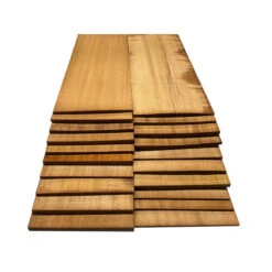 Pack Of 20 Pieces, Mahogany Cutoff Boards (Thin Stock Lumber)-22" X 8-1/4" X 1/8" To 1/2"
