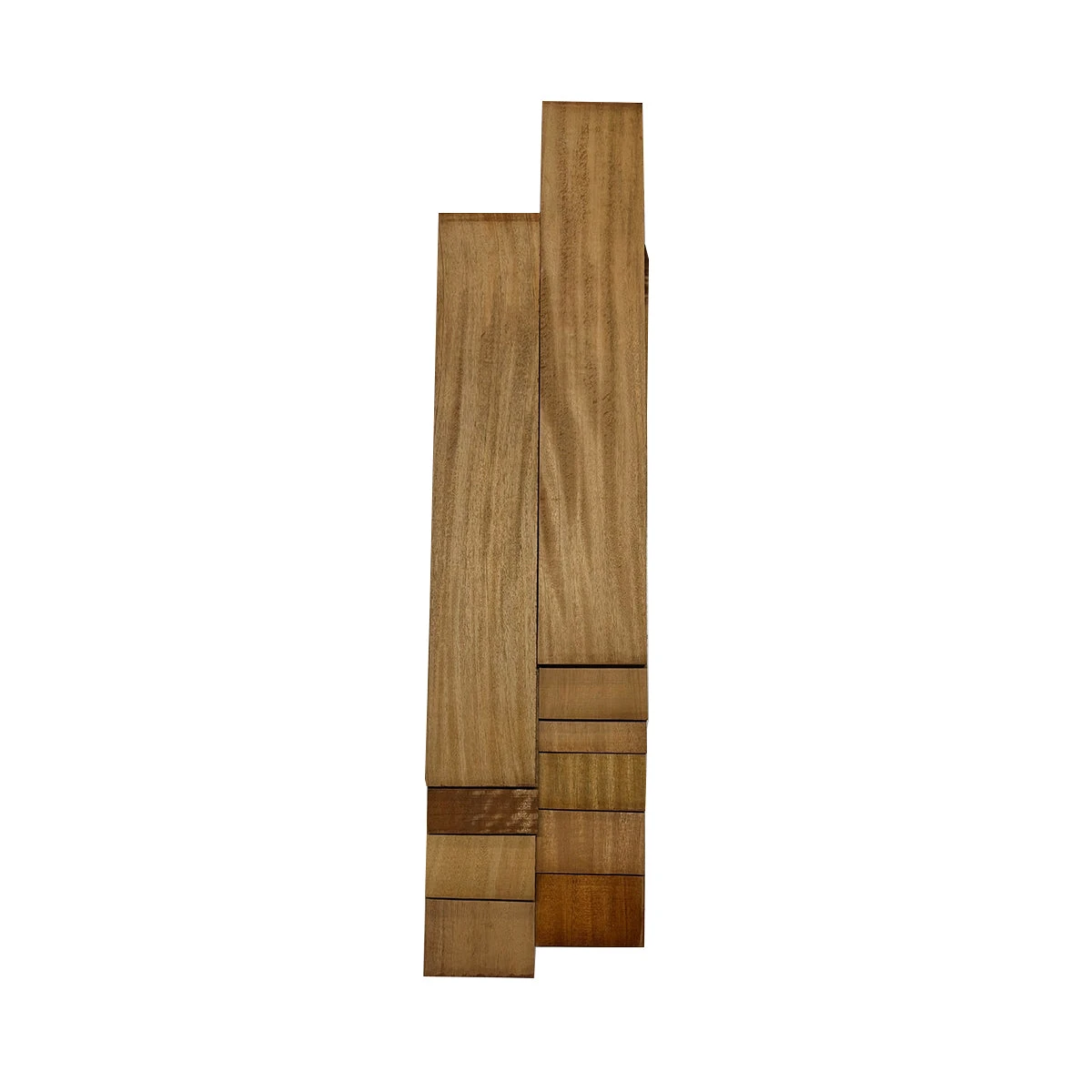 Pack Of 10 Pieces, Mahogany Cutoff Boards (Thin Stock Lumber)-22" X 4" X 1/8" To 1/2" - Image 4