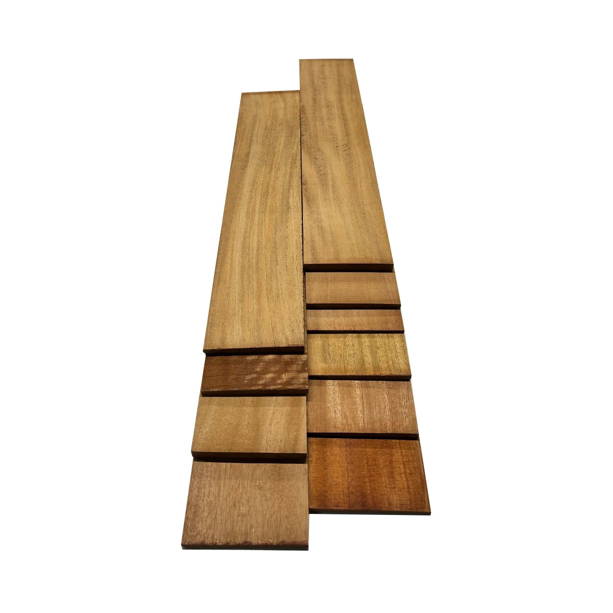 Pack Of 10 Pieces, Mahogany Cutoff Boards (Thin Stock Lumber)-22" X 4" X 1/8" To 1/2"