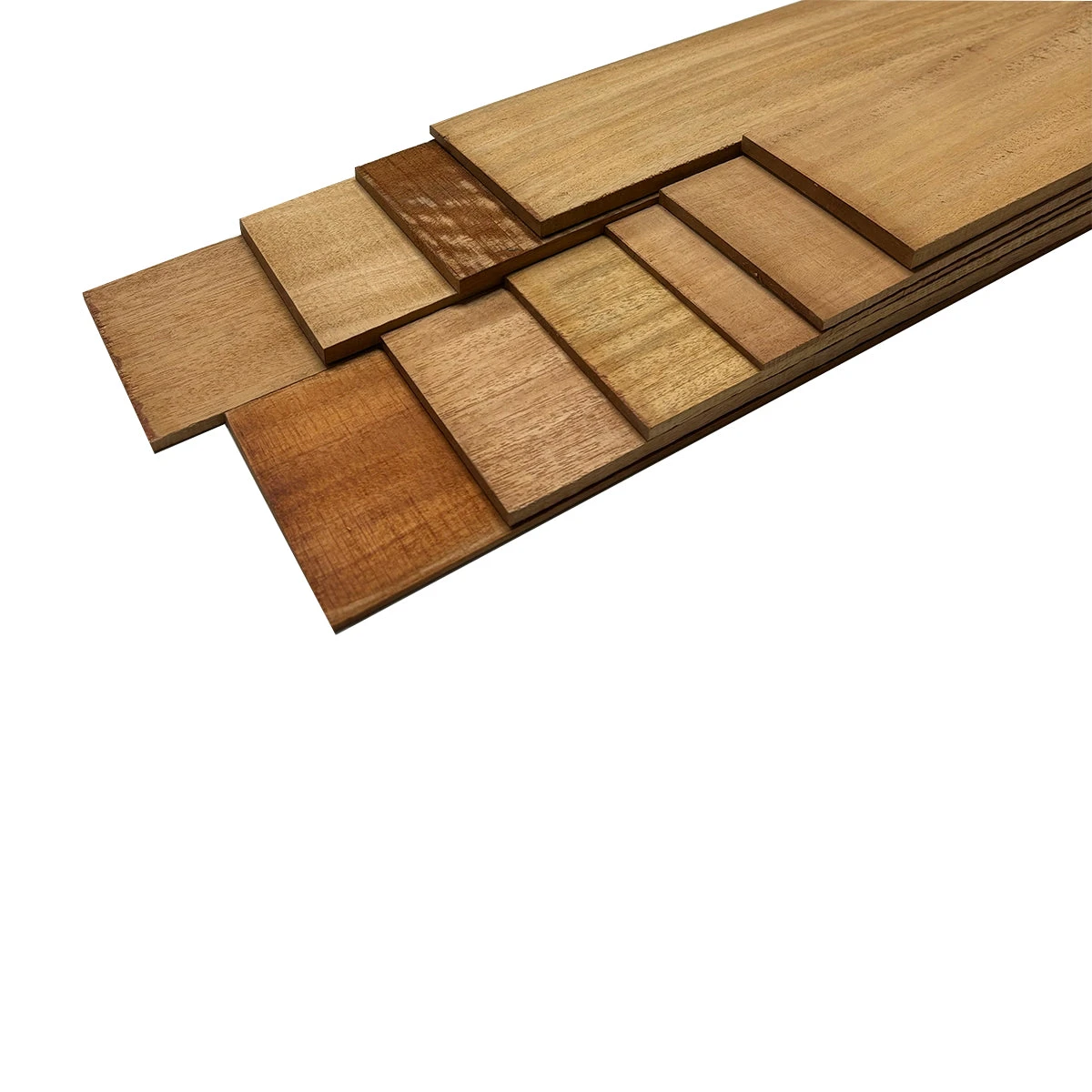 Pack Of 10 Pieces, Mahogany Cutoff Boards (Thin Stock Lumber)-22" X 4" X 1/8" To 1/2" - Image 2