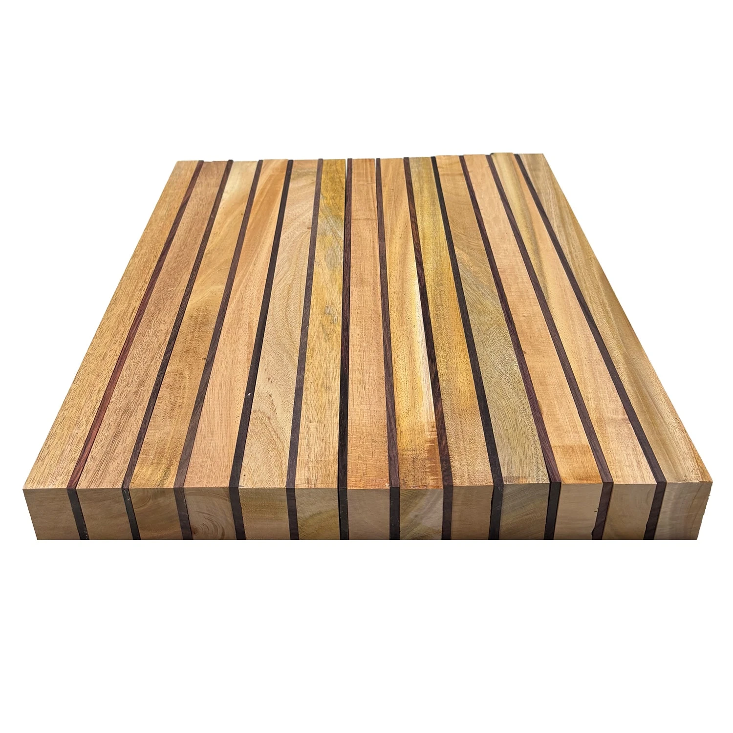 Combo Of 24 , DIY Cutting Board Kit | Mahogany (3/4" X 2" X 18"), East Indian Rosewood (1/8" X 2" X 18") - Image 3