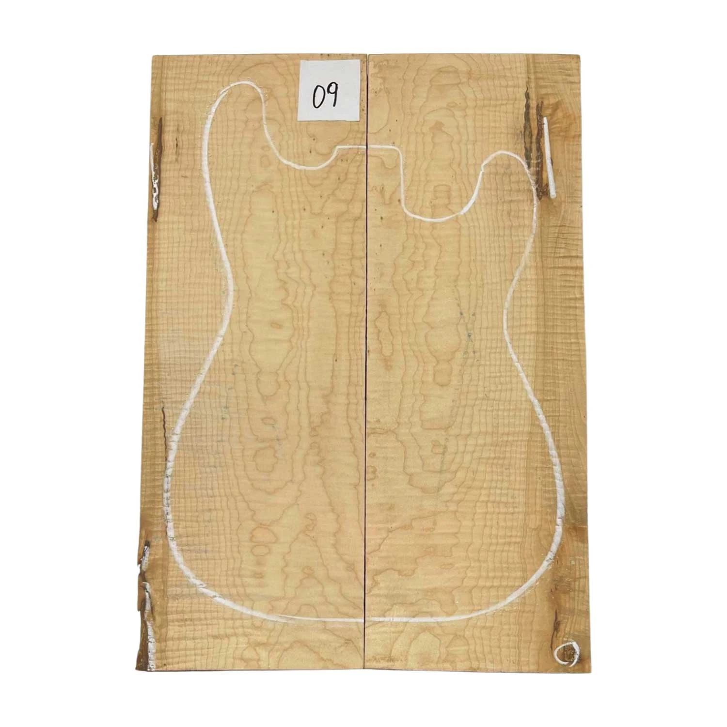 Quilted Flame Maple Bookmatched Guitar Carved Tops 20-1/2" X 7-1/4" X 1-1/8" #09 - Image 3