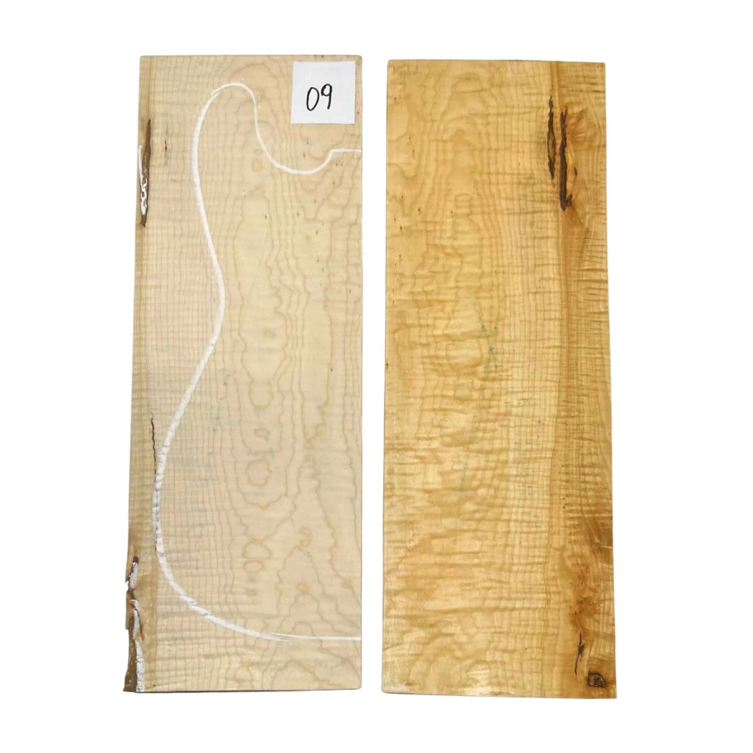 Quilted Flame Maple Bookmatched Guitar Carved Tops 20-1/2" X 7-1/4" X 1-1/8" #09 - Image 5