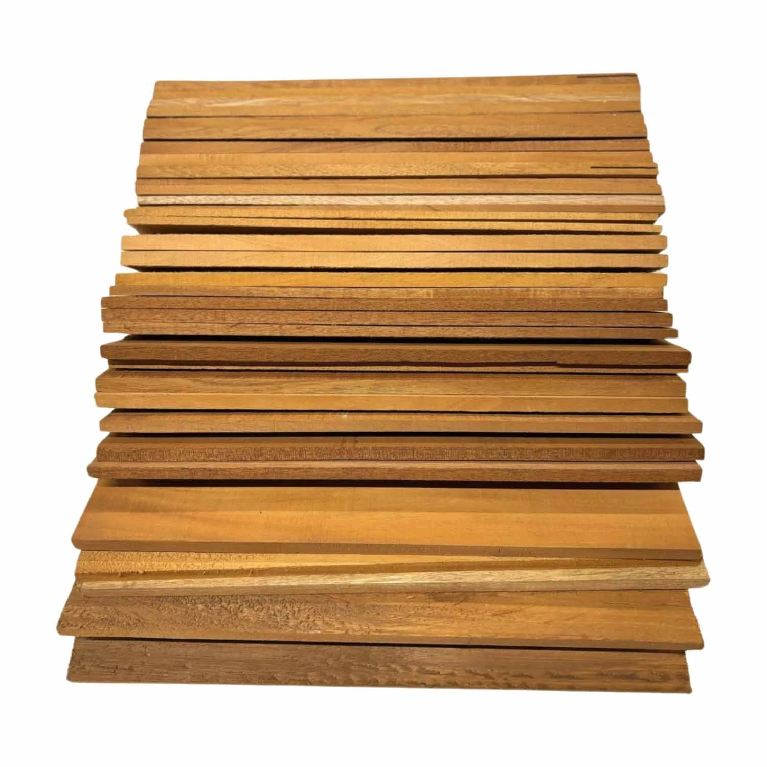 Box Of Genuine Mahogany Thin Stock Lumber Cutoff Boards - Image 2