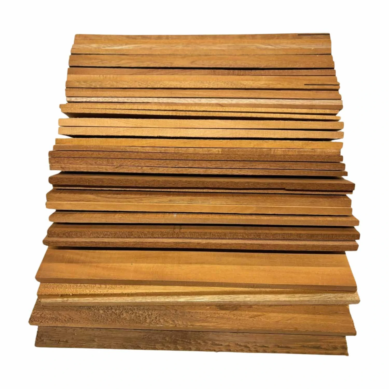 Box Of Genuine Mahogany Thin Stock Lumber Cutoff Boards - Image 3