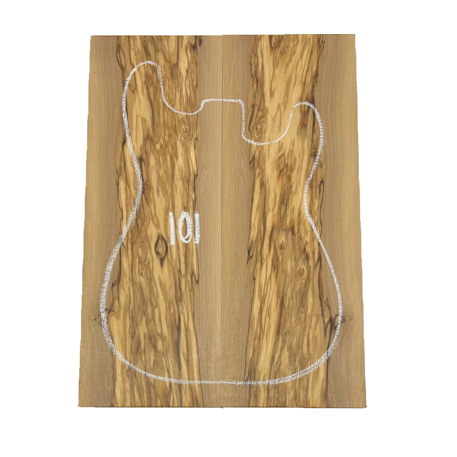Olivewood Guitar Drop Top 21-1/4" X 7-1/2" X 3/8" #101 - Image 2