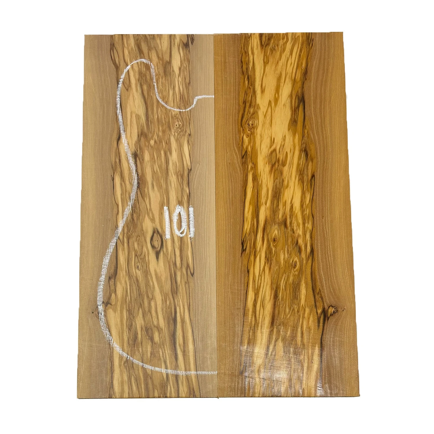 Olivewood Guitar Drop Top 21-1/4" X 7-1/2" X 3/8" #101 - Image 3