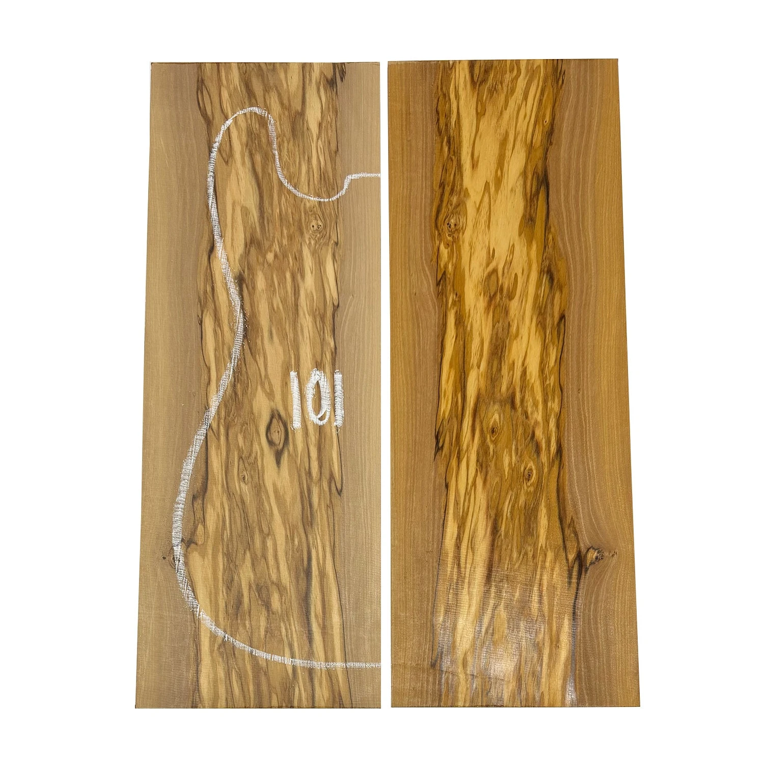 Olivewood Guitar Drop Top 21-1/4" X 7-1/2" X 3/8" #101 - Image 4