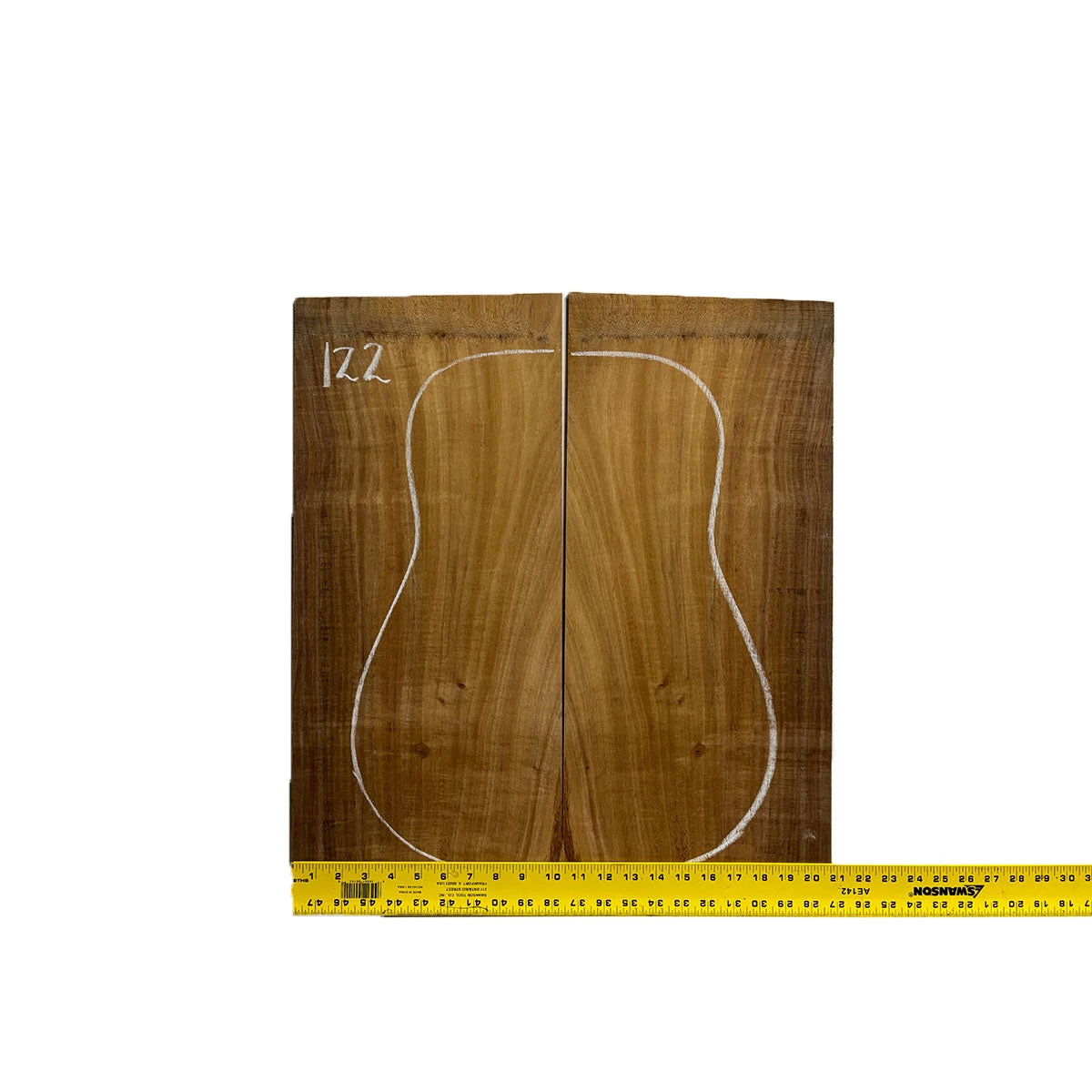 Flame Hawaiian Koa Dreadnought AAA Grade Guitar Back & Side Set #122 - Image 2