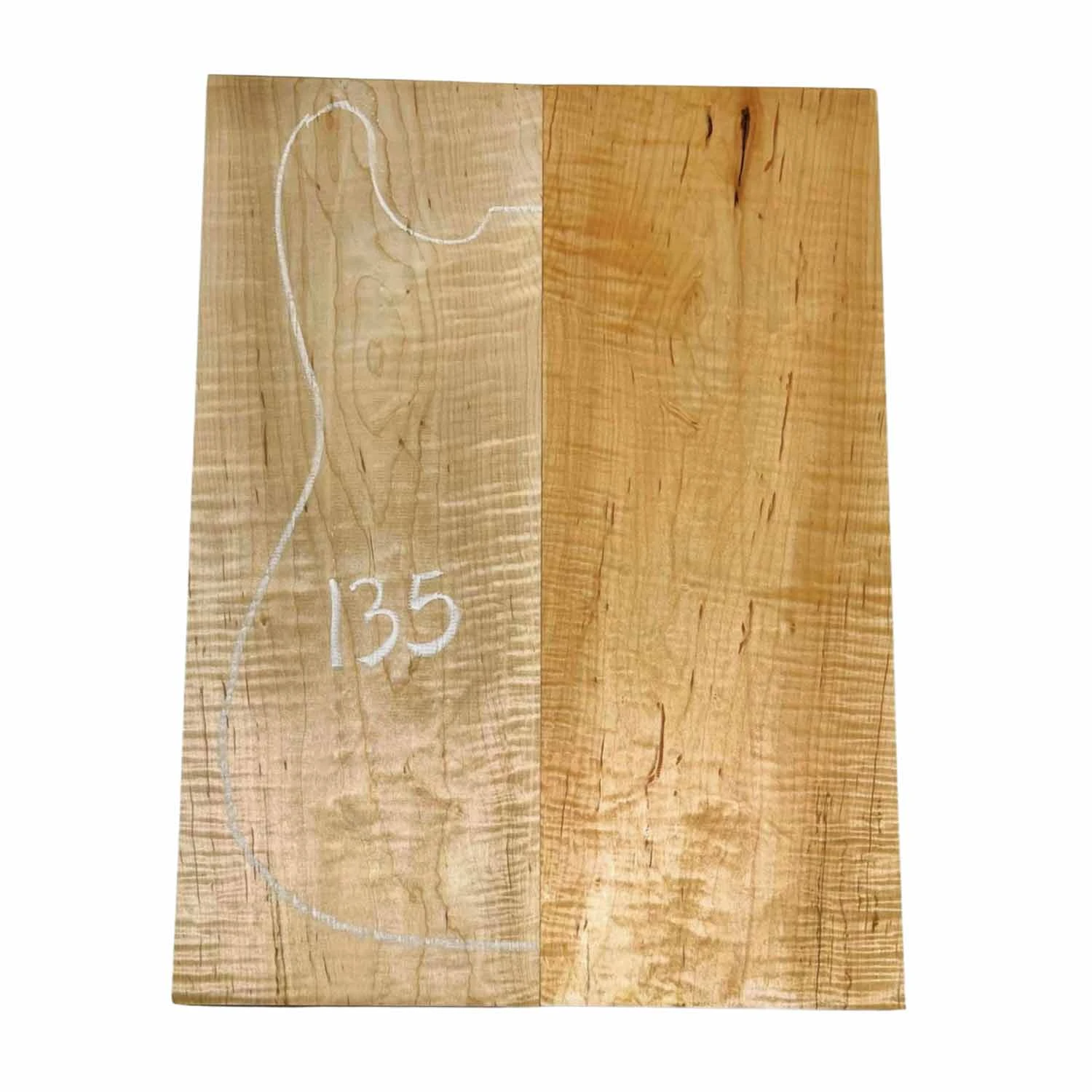 Flame Maple Guitar Carved Top 20" X 7-3/8" X 1" #135 - Image 4