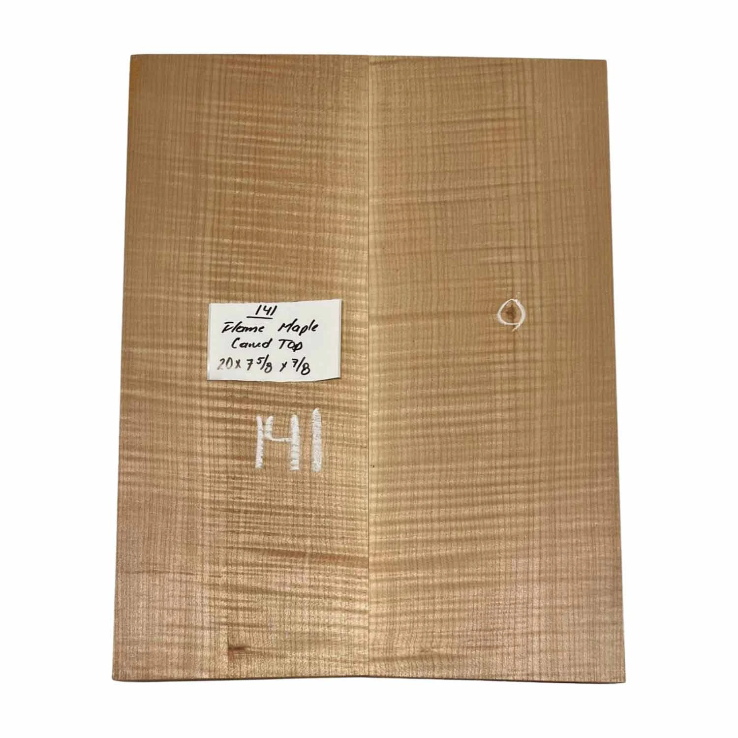 Flame Maple Guitar Carved Top 20" X 7-5/8" X 7/8" #141