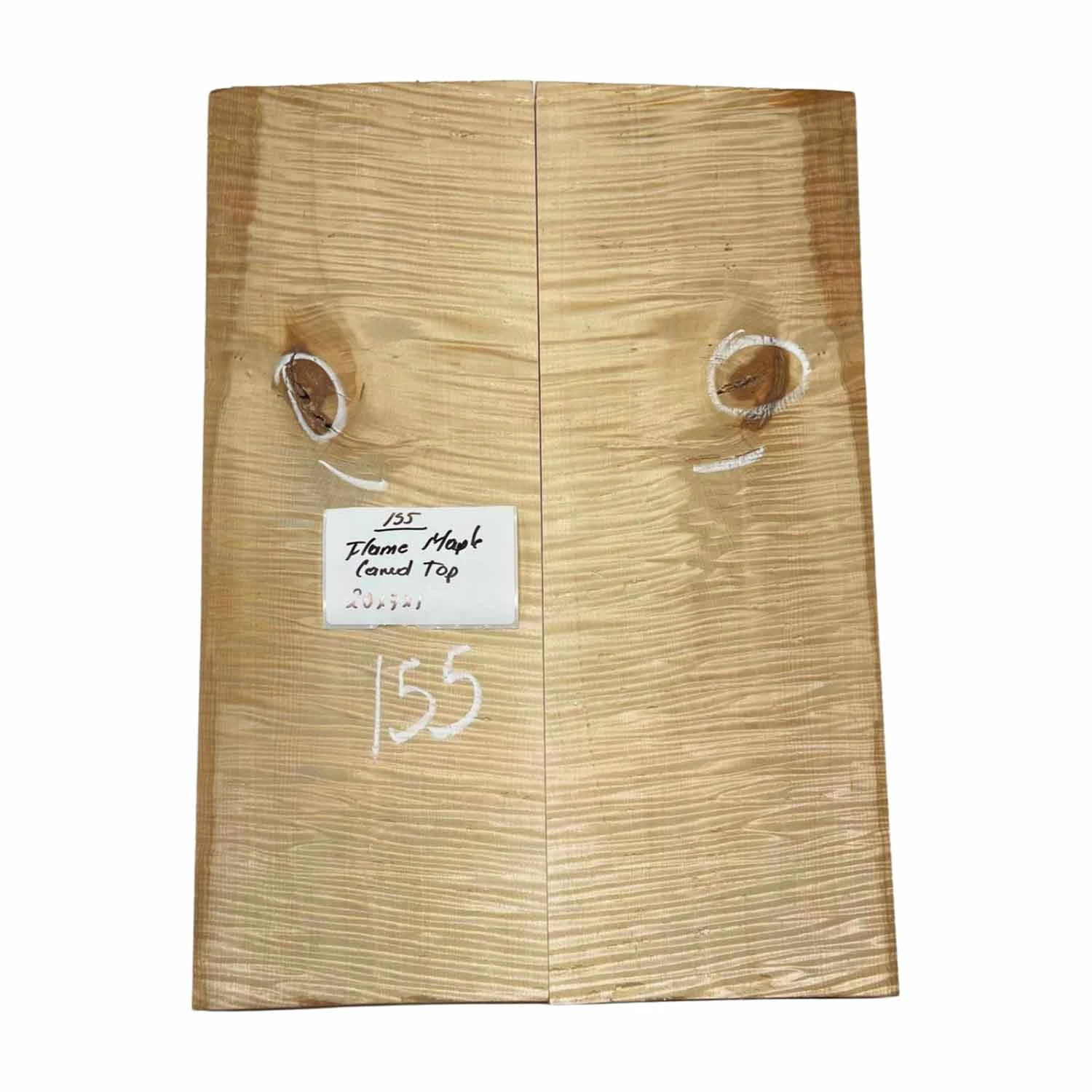 Flame Maple Guitar Carved Top 20" X 7" X 1" #155