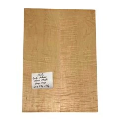 Curly Flame Hard Maple Drop Top 21" X 7-1/4" X 3/8" #17 - B