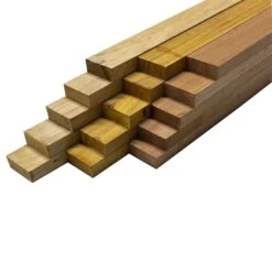 Combo Of 15 , 3/4" Lumber Boards | Cutting Board Blocks | Osage Orange, Mahogany, Tamarind