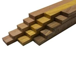 Combo Of 15 , 3/4" Lumber Boards | Cutting Board Blocks | Osage Orange, Mahogany, Indian Walnut