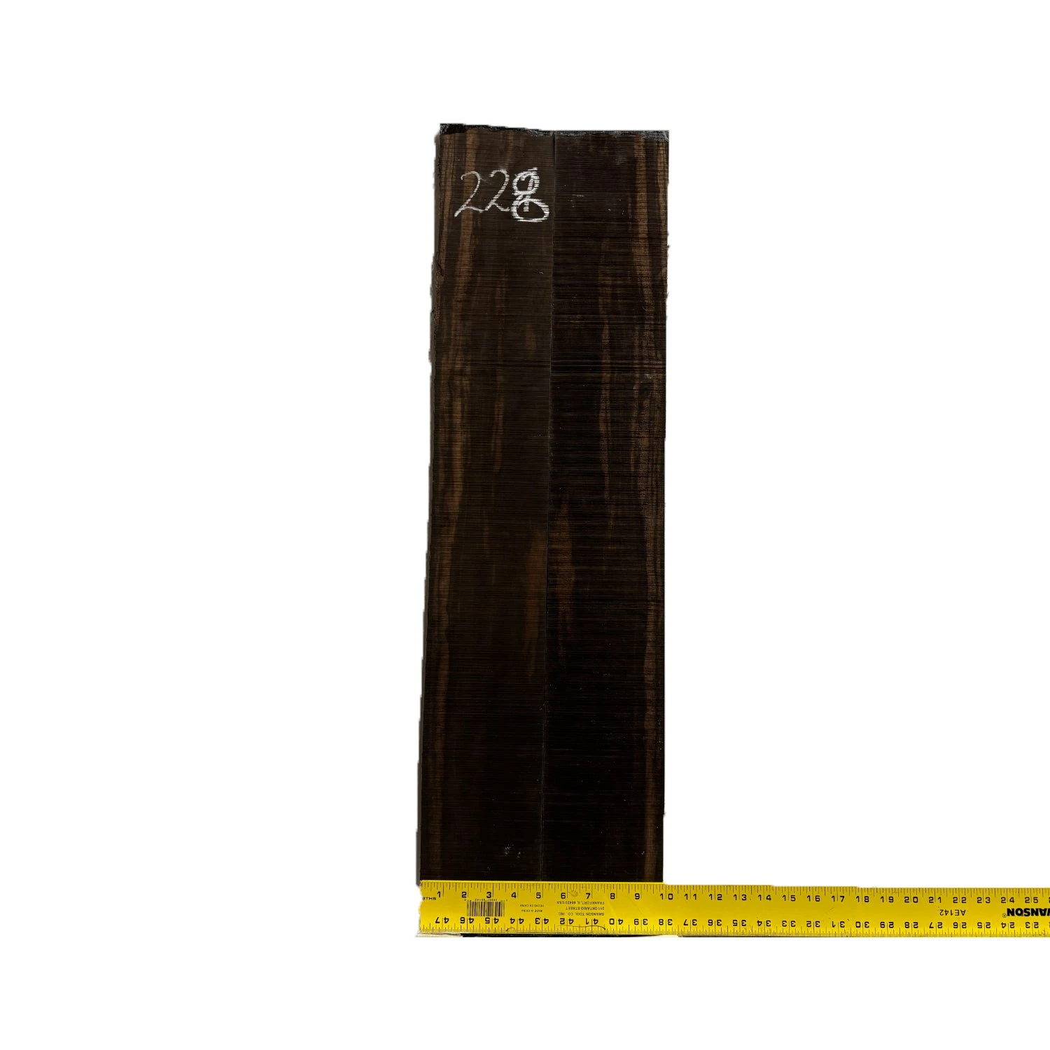 Macassar Ebony Dreadnought Guitar Back & Side Sets #228 - Image 4