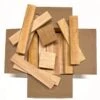 Box Of Basswood Wood Scrap DIY Craft Carving Scroll Short Lumber Cutoff Boards