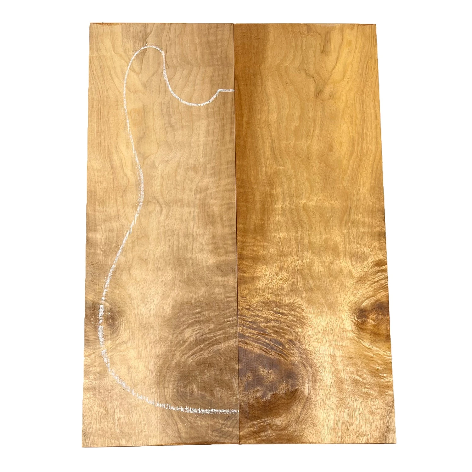 Curly Fiddleback Myrtle Drop Top 21" X 7-3/8" X 1/4" #248-B - Image 4