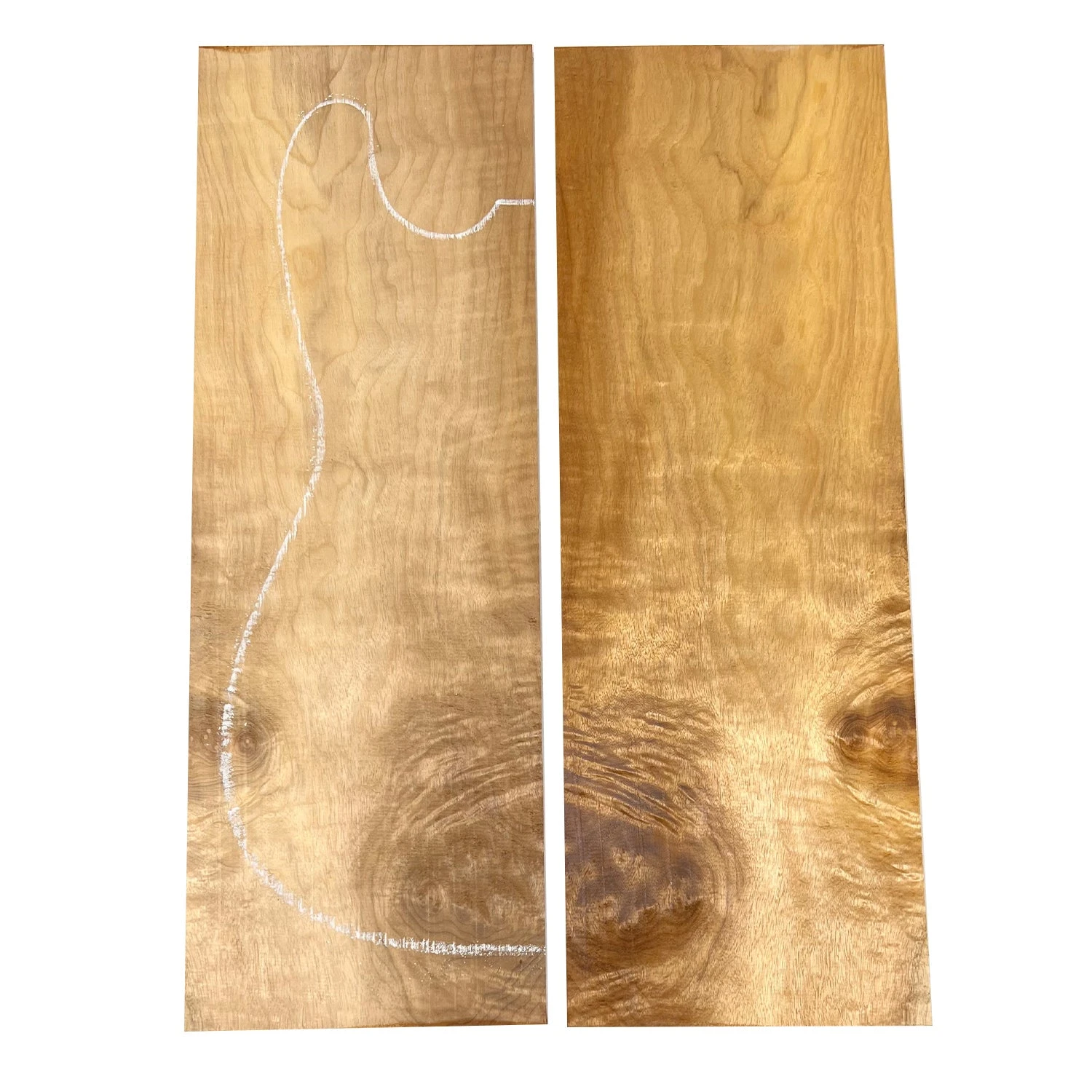 Curly Fiddleback Myrtle Drop Top 21" X 7-3/8" X 1/4" #248-B - Image 5