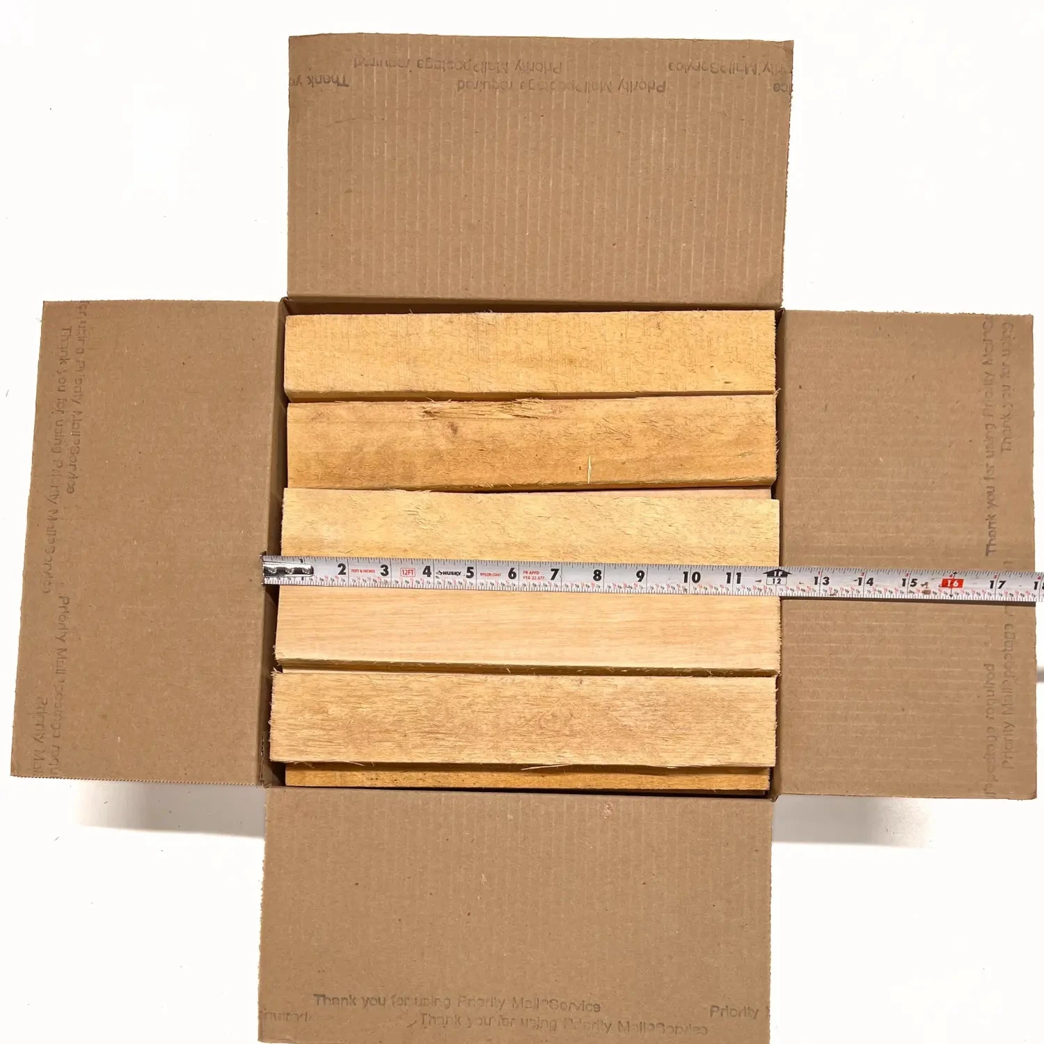 Box Of Basswood Wood Scrap DIY Craft Carving Scroll Short Lumber Cutoff Boards - Image 6