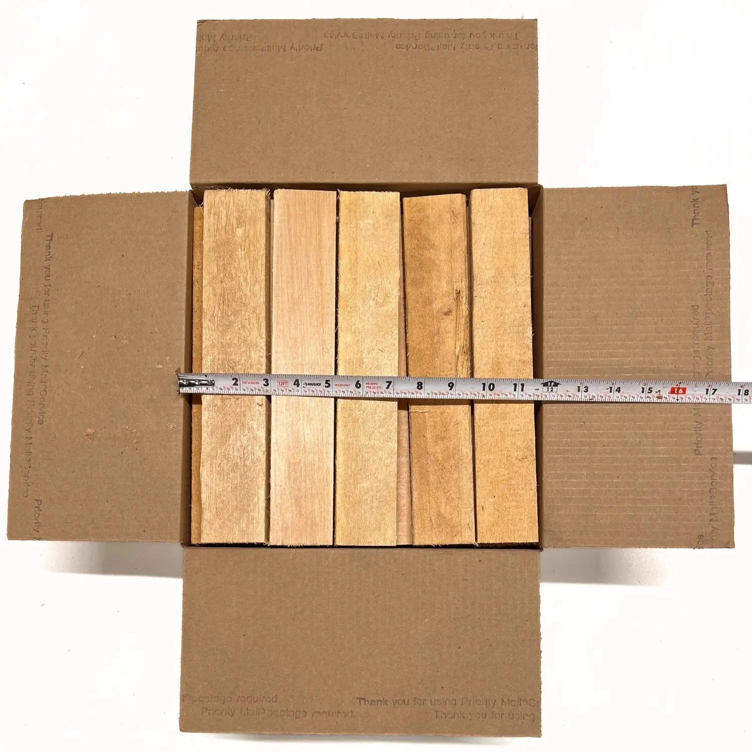 Box Of Basswood Wood Scrap DIY Craft Carving Scroll Short Lumber Cutoff Boards - Image 7