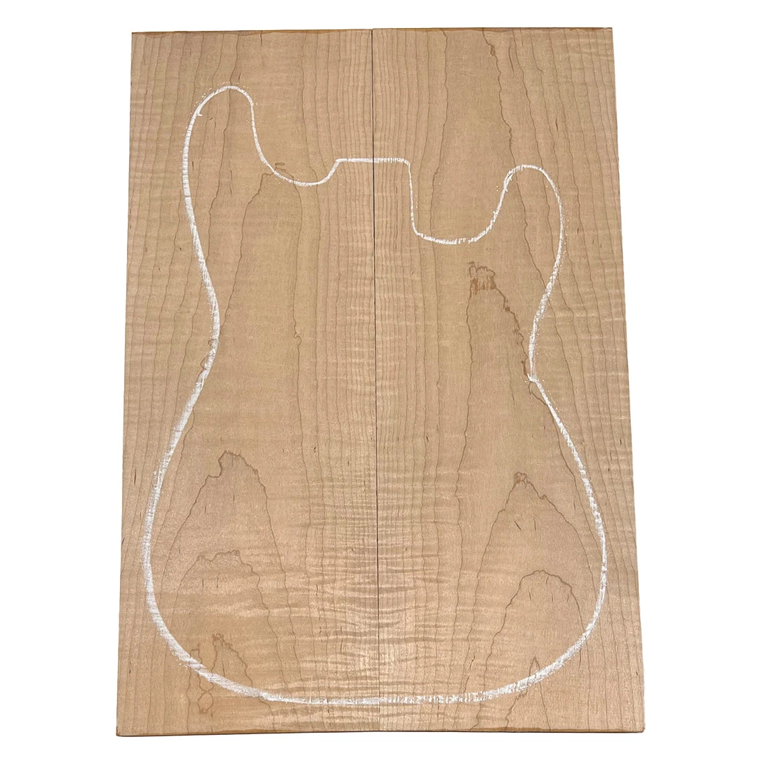 Curly Flame Hard Maple Drop Top 21" X 7-1/4" X 3/8" #27-B - Image 3