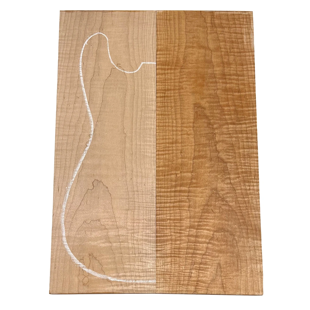 Curly Flame Hard Maple Drop Top 21" X 7-1/4" X 3/8" #27-B - Image 4