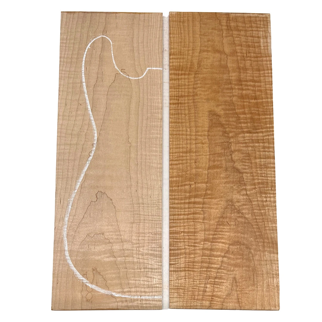 Curly Flame Hard Maple Drop Top 21" X 7-1/4" X 3/8" #27-B - Image 5