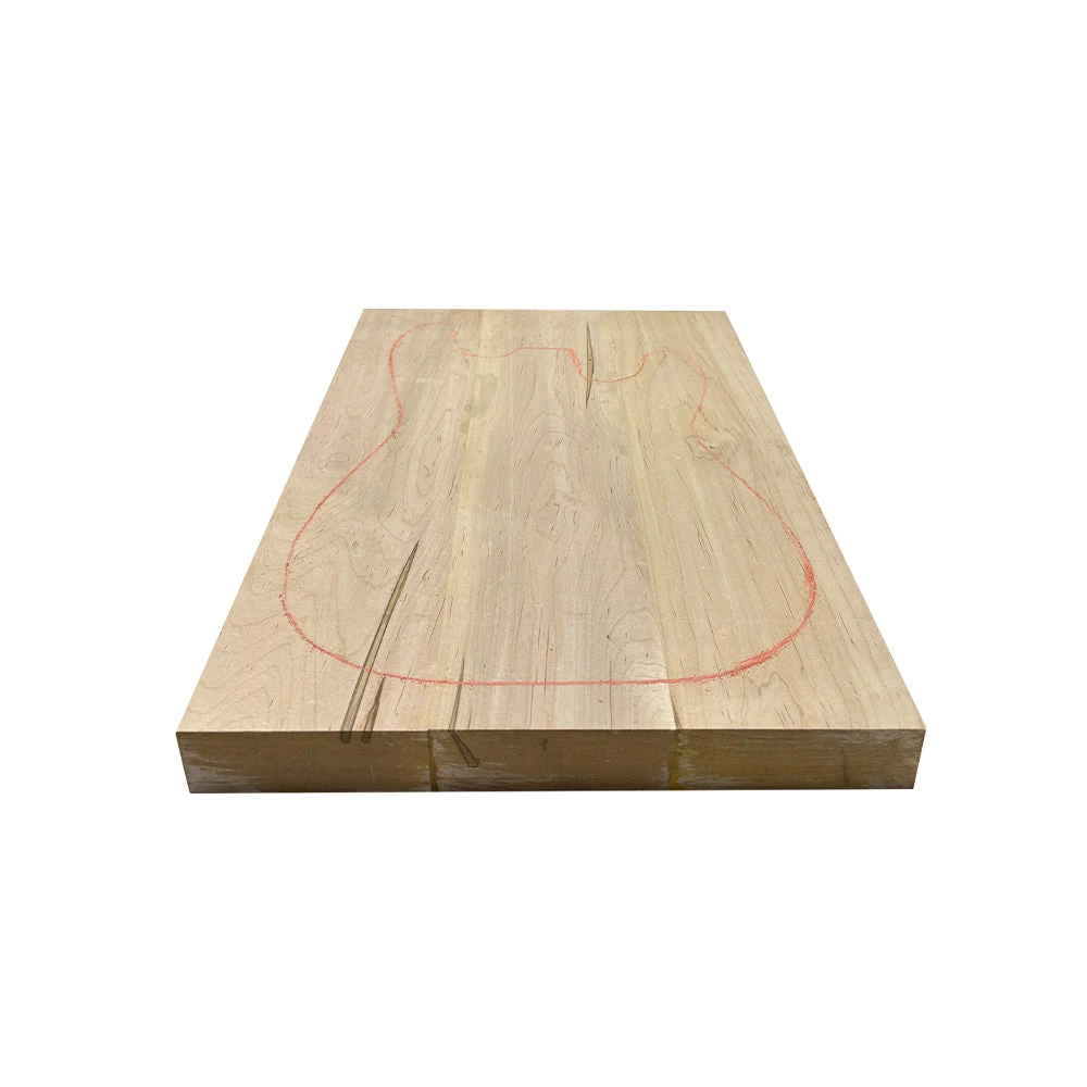 Ambrosia Maple Guitar Body Blank - 21" X 15" X 1-3/4", 11 Lbs (3 Pcs Glued) #305 - Image 6