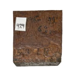 Australian Yellow Box Burl Wood Bowl Blank, 6" X 6" X 3" | #424