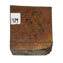 Australian Yellow Box Burl Wood Bowl Blank, 6" X 6" X 3" | #429