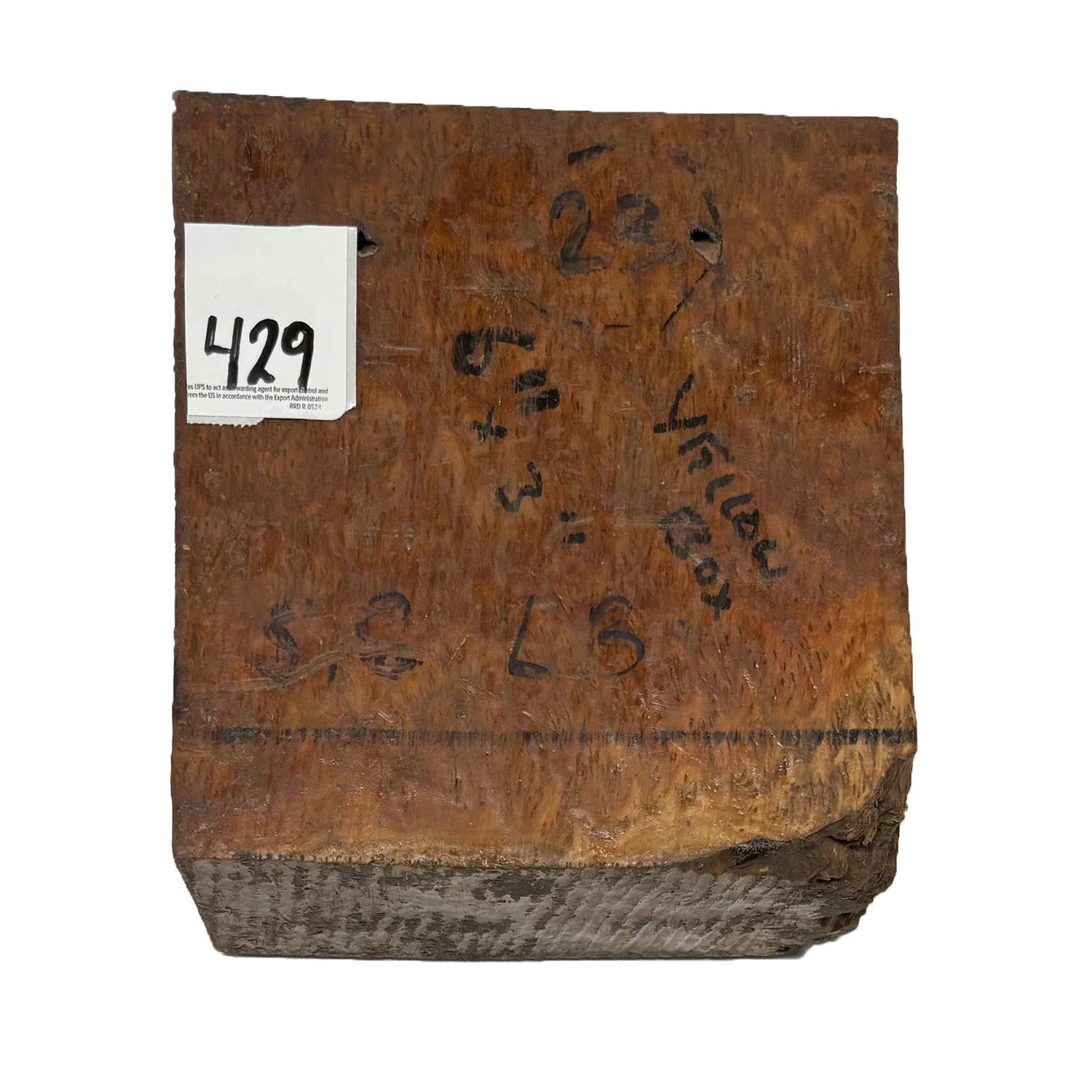 Australian Yellow Box Burl Wood Bowl Blank, 6" X 6" X 3" | #429