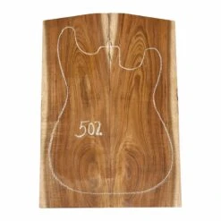 Curly Flame Hawaiian Koa Bookmatched Guitar Drop Tops 21" X 7-1/4" X 1/4" #502