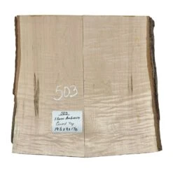 Flame Ambrosia Maple Guitar Carved Tops 19-1/2" X 9" X 1-1/8" #503