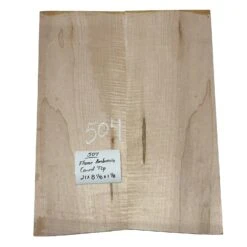 Flame Ambrosia Maple Guitar Carved Tops 21" X 8-1/8" X 1-1/8" #504