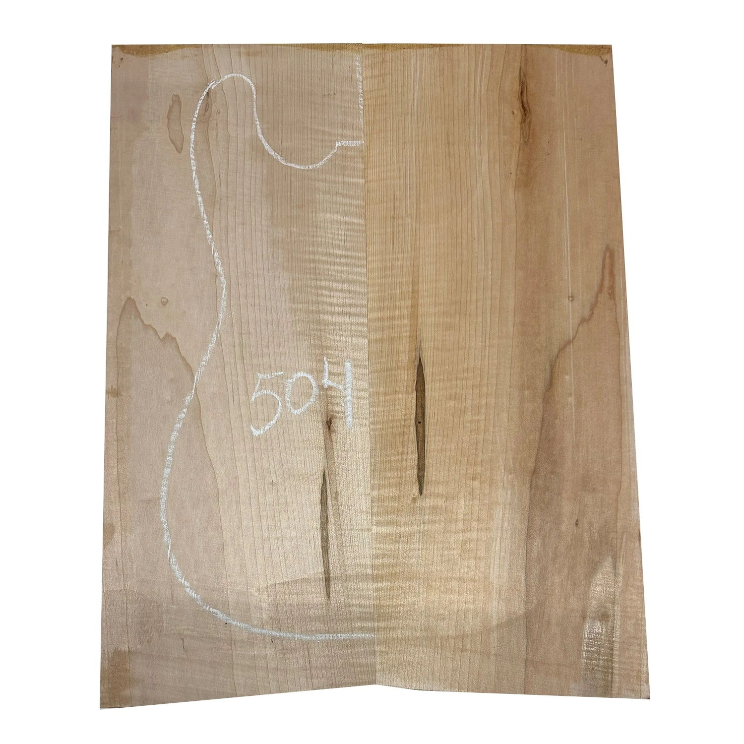Flame Ambrosia Maple Guitar Carved Tops 21" X 8-1/8" X 1-1/8" #504 - Image 3