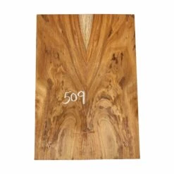 Curly Flame Hawaiian Koa Bookmatched Guitar Drop Tops 21" X 7-1/4" X 1/4" #509