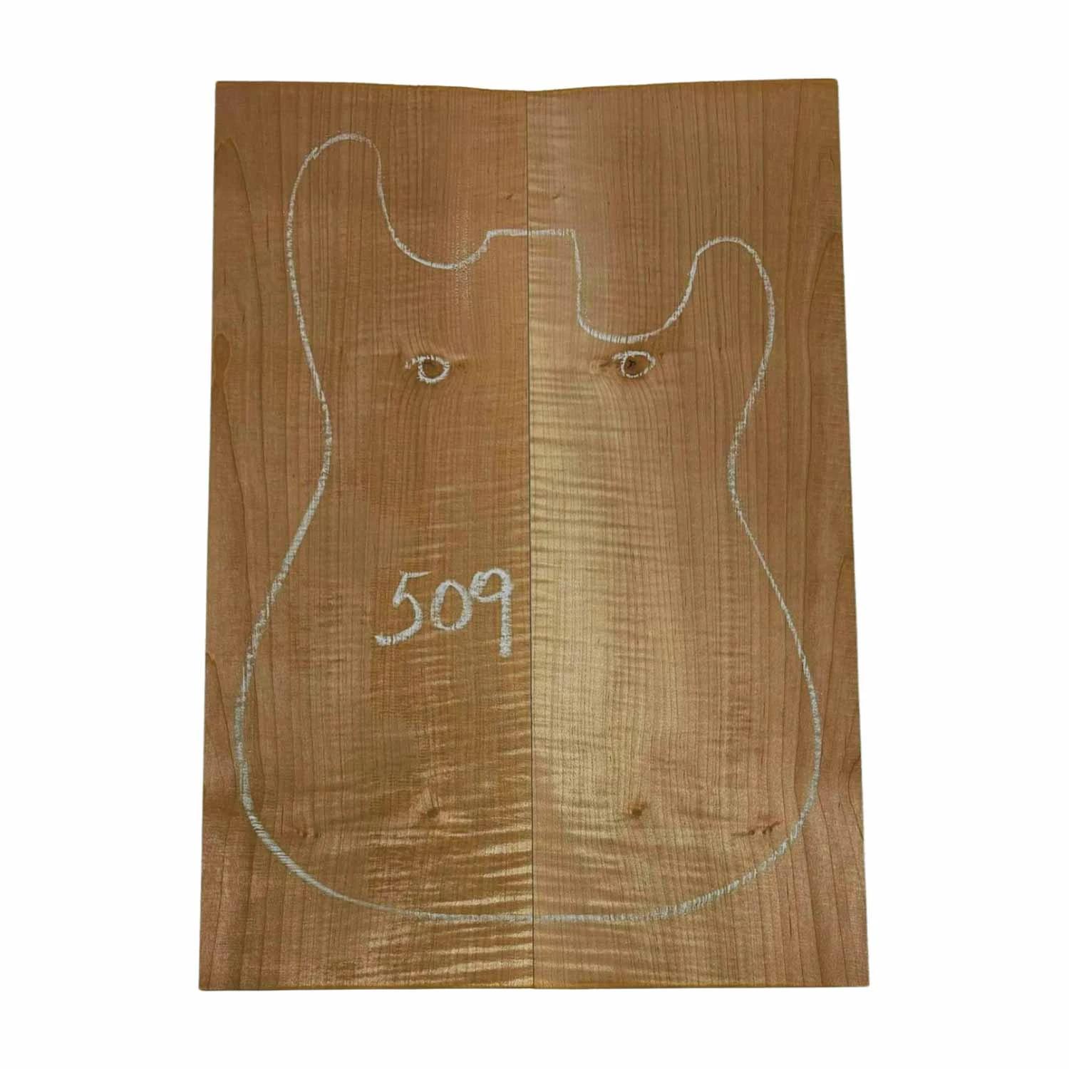 Flame Hard Maple Bookmatched Guitar Drop Tops - 21" X 7-1/4" X 1/4" #509 - Image 3