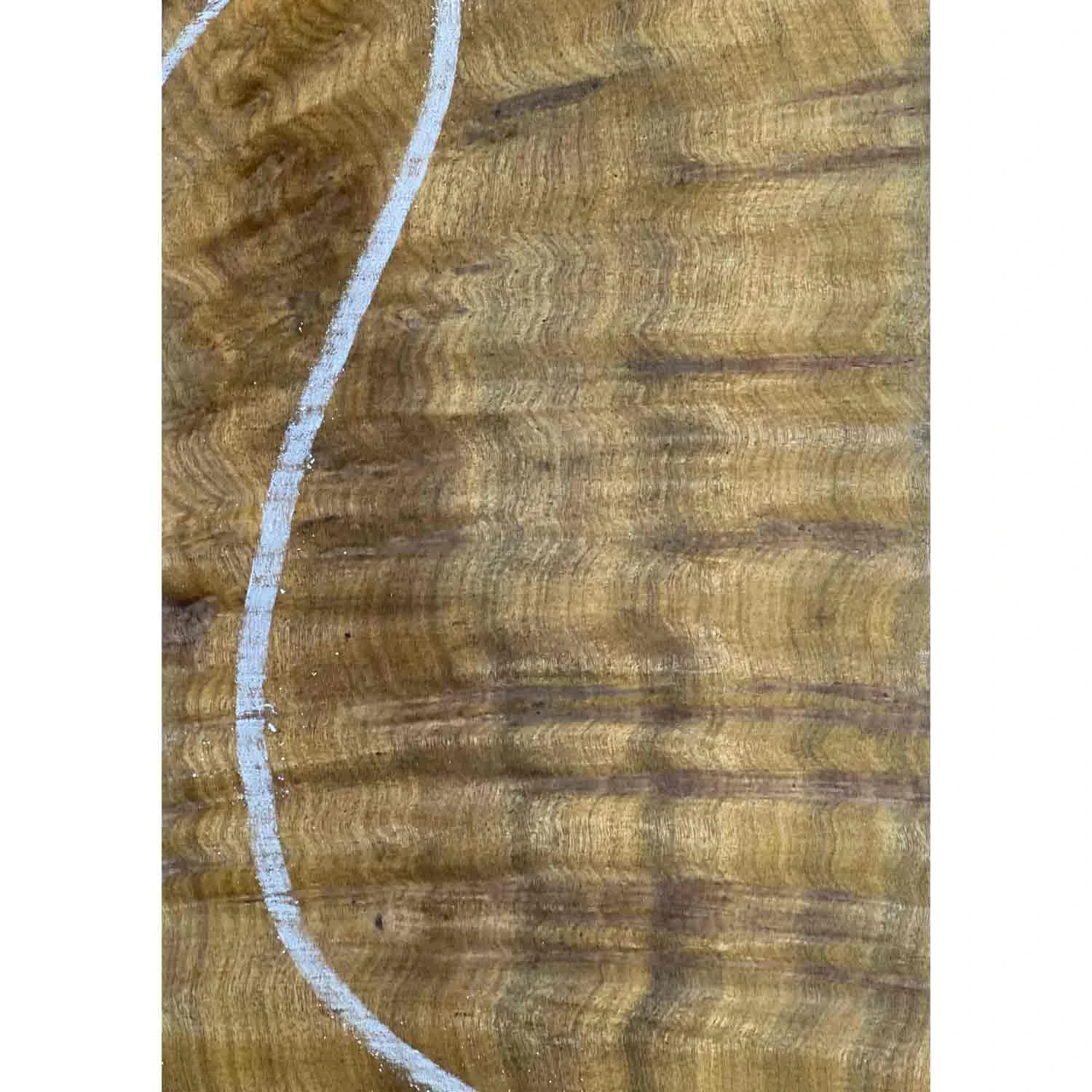 Flame Waterfall Camphor Guitar Drop Top 21" X 7-1/4" X 3/8" #56 - Image 6