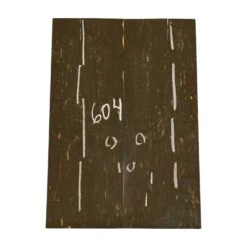 Black And White Ebony Bookmatched Guitar Drop Top 21" X 7-1/4" X 1/4" #604