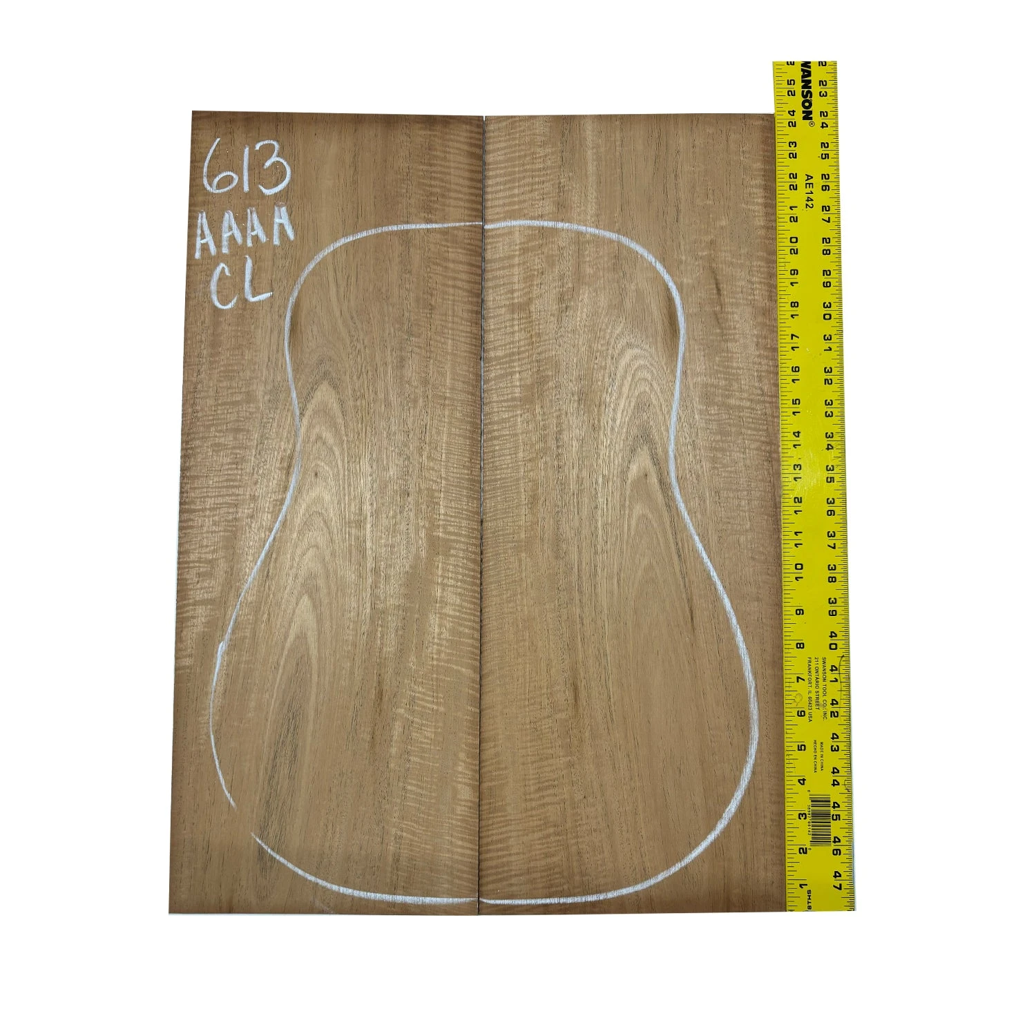 Flame Genuine Mahogany Classical AAAA Grade Guitar Back & Side Set #613 - Image 4