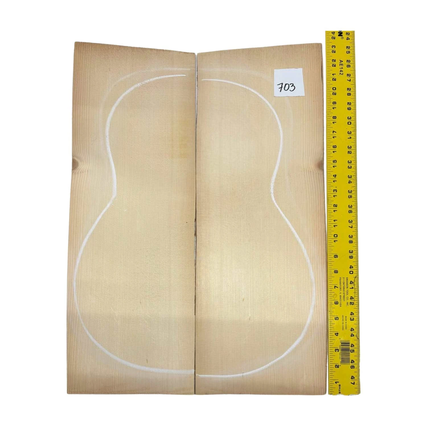 European Spruce Bookmatched Classical Guitar Tops #703 - Image 2