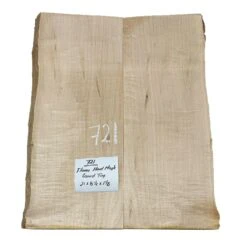 Flame Hard Maple Guitar Carved Top 21" X 8-1/2" X 1-1/8" #721