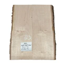 Flame Hard Maple Guitar Carved Top 21" X 8" X 1-1/4" #723