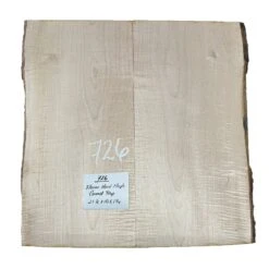 Flame Hard Maple Guitar Carved Top 21-1/2" X 10" X 1-1/4" #726