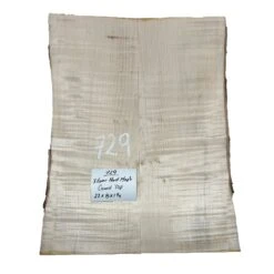 Flame Hard Maple Guitar Carved Top 22" X 8" X 1-1/4" #729