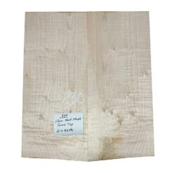 Flame Hard Maple Guitar Carved Top 21" X 9" X 1-1/4" #730