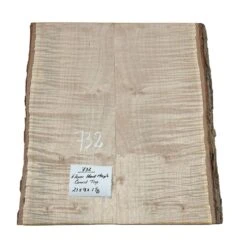 Flame Hard Maple Guitar Carved Top 21" X 9" X 1-1/8" #732