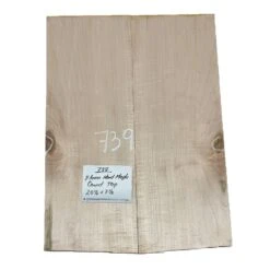 Flame Hard Maple Guitar Carved Top 20-1/2" X 7-1/2" X 1" #739